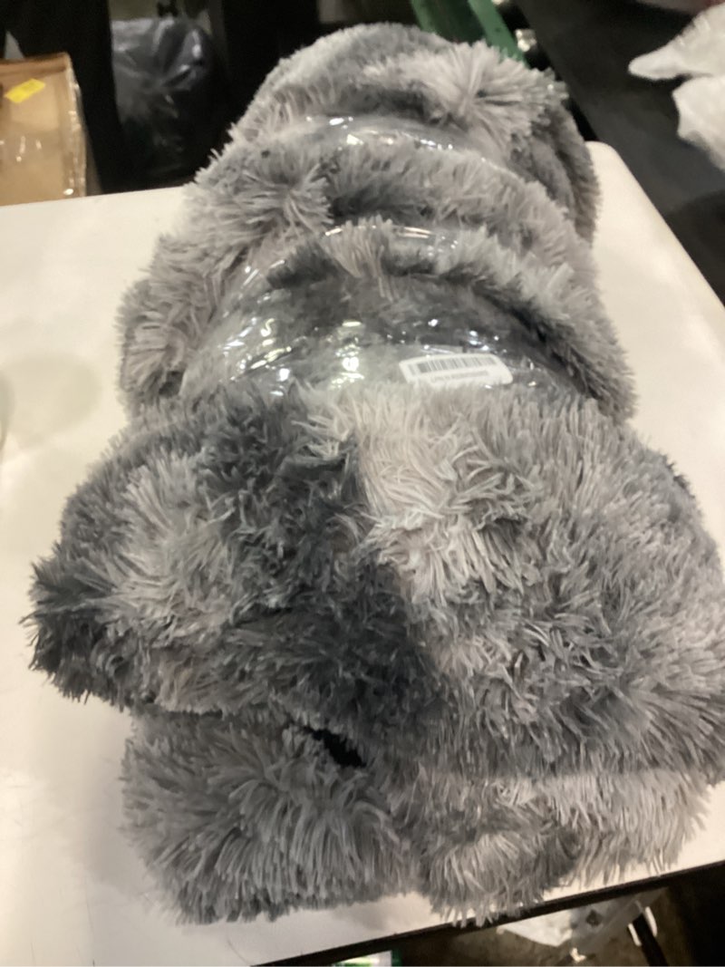 Condition photo showing As Is for Bedsure GentleSoft Fluffy Sherpa Fleece Faux Fur Blankets Queen Size for Bed, Bedroom Decor Winter Bedding Thick Warm Full Queen Blankets, Fuzzy Plush Soft Heavy Mink Cozy Gifts, Tie Dye Grey, 90x90 01- Tie Dye Grey Queen (90" x 90")