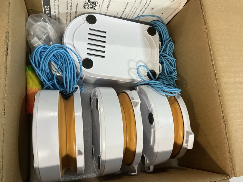 Condition photo showing As Is for Device does not charge properly. never charger)Interactive Cat Toy for Indoor Cats – Automatic Moving & Enrichment Toy for Indoor Cats/Kitten, Auto/Manual Control Cat Treadmill for Exercise & Mental Stimulation, Stimulating Chase Toys (H1K3)