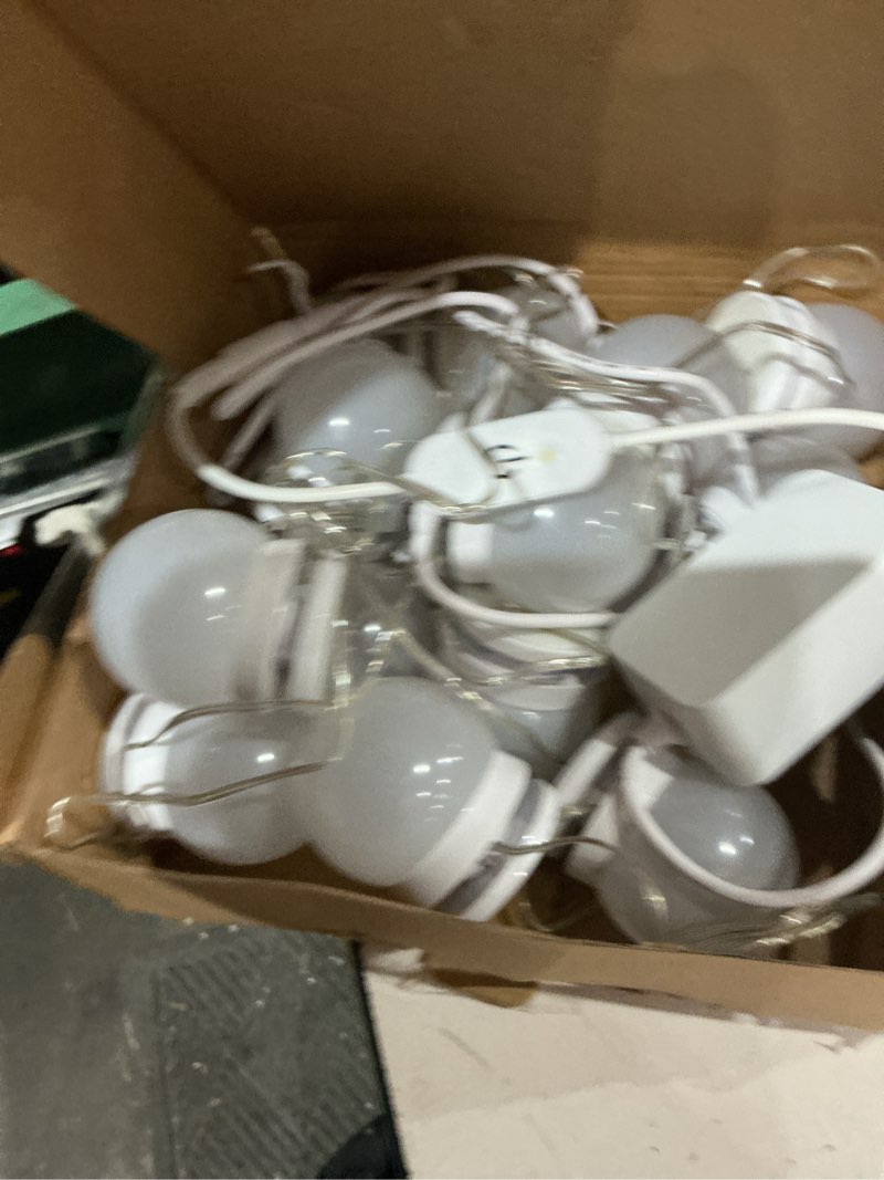 Condition photo showing As Is for waneway 14 bulb vanity lights for mirror, plug-in power adapter & touch dimmer, 6,000k, 1350 lumens (mirror not included) 1 color tone