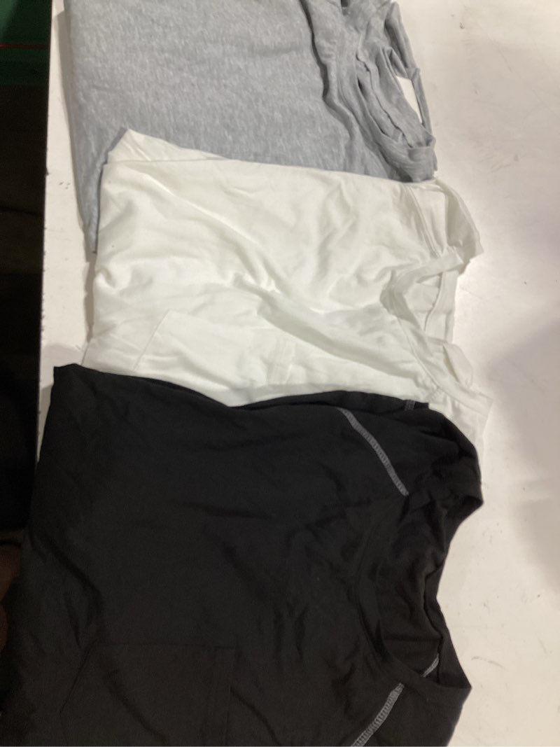 Condition photo showing Good Condition for neer 3 pack big and tall shirts for men with pocket xl-5xl plus size crew neck raglan short sleeve summer casual t shirts tee black, gray, white xx-large