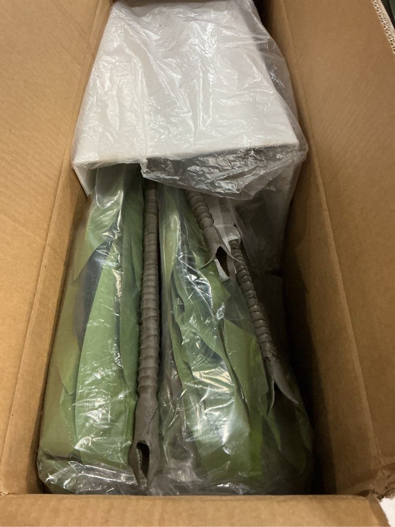 Condition photo showing New/Like New for Artificial Dracaena Plant Indoor 5FT - Fake Tree with White Tall Planter - Faux Yucca Tall Fake Floor Plant in Pot - Artificial Trees for Home Office Living Room Decor Indoor White 5ft