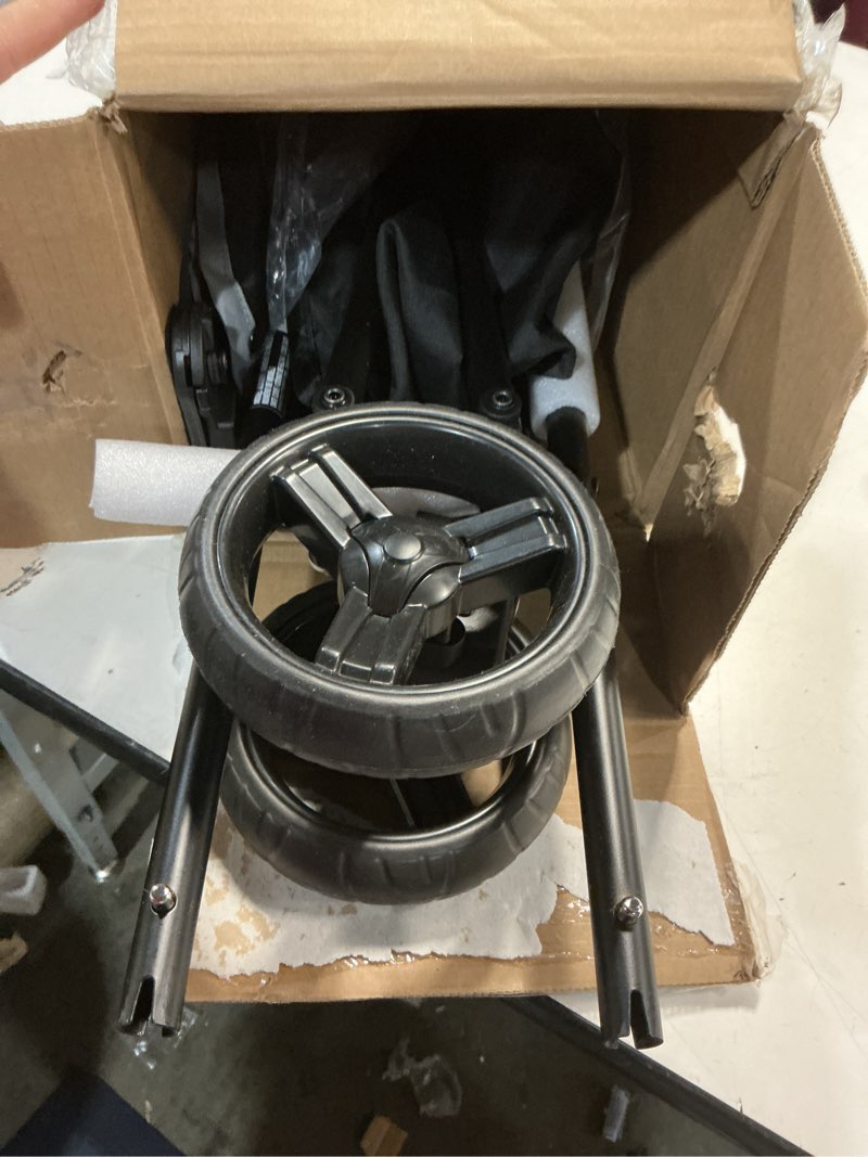 Condition photo showing Good Condition for Summer by Ingenuity 3D Mini Convenience Stroller – Lightweight Stroller with Compact Fold, Multi-Position Recline, Canopy with Pop Out Sun Visor and More – Umbrella Stroller for Travel and More, Gray