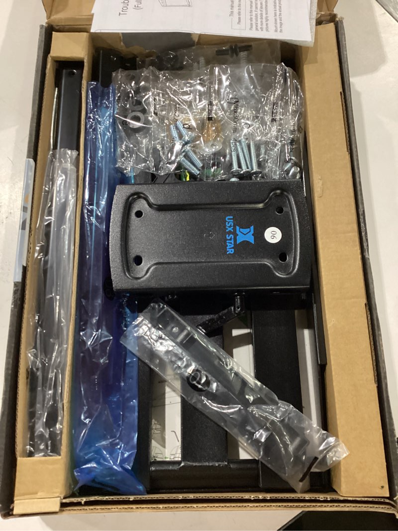 Condition photo showing Good Condition for USX Mount Full Motion TV Wall Mount for 42-86 inch, TV Mount Swivel and Tilt,Wall Mount Bracket with Dual Articulating Arms Up to 132lbs, VESA 600x400mm, Max 16" Wood Studs, UL Listed XML019 42-86 Inch Full Motion TV Mount