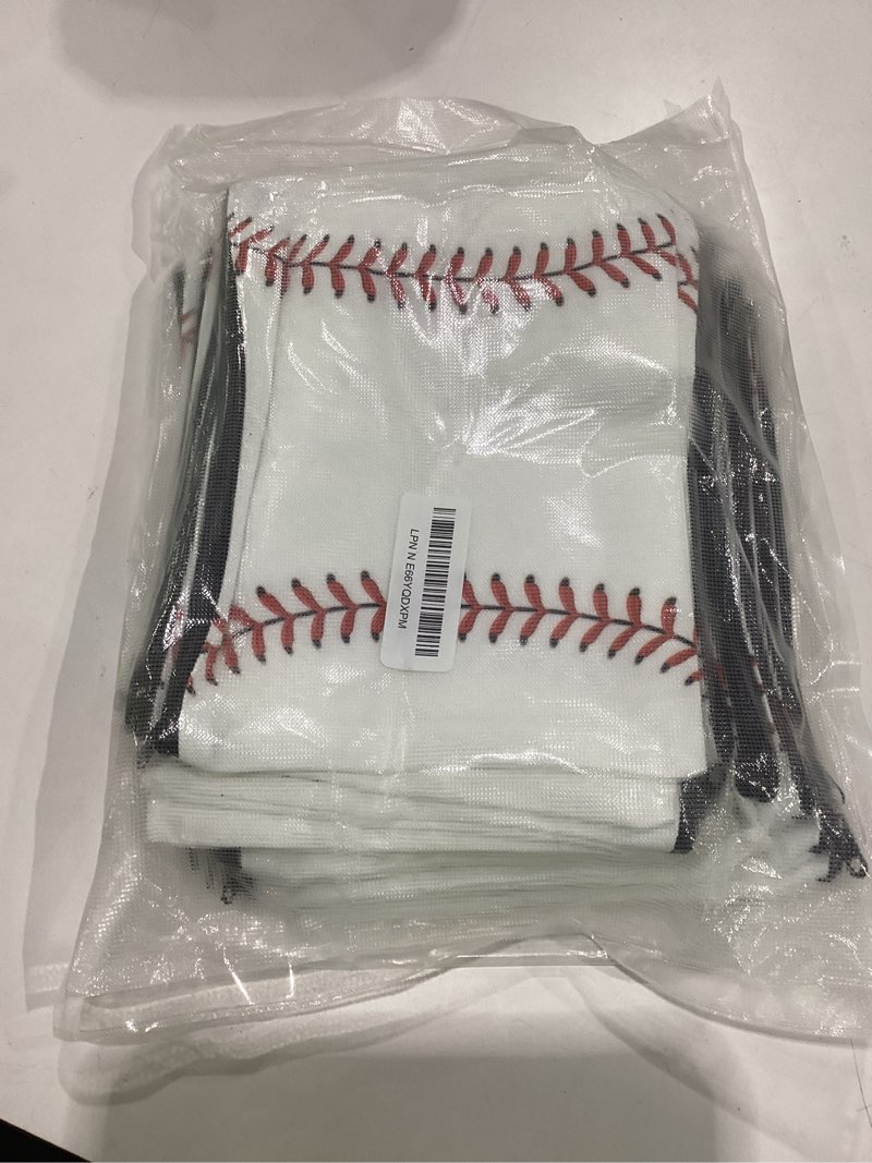 Condition photo showing New/Like New for eccliy 20 pcs baseball makeup bags bulk baseball mom gifts sport bags for snacks sport goodie pouch with zipper travel canvas gifts for women players teams lover birthday decorations 9 x 7 inch baseball
