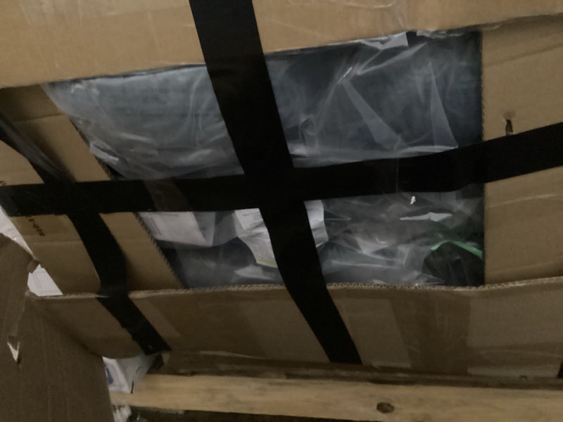 Condition photo showing As Is for * incomplete* Marsail Pull Out Sofa Bed, Full Size Sleeper Sofa with Memory Foam Mattress, 2 USB Charging and Removable Covers, Loveseat for Living Room, Apartment, Supports 600 LBS, Chenille Fabric, Blue Blue Full