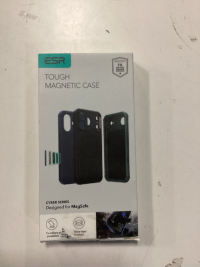 Condition photo showing New/Like New for ESR for iPhone 17 Pro Case, 7X Military-Grade Drop Protection, Shock-Absorbing Rugged Cover with Camera Control Button, MagSafe Accessories Compatible, Cyber Series, Black iPhone 17 Pro A-Black