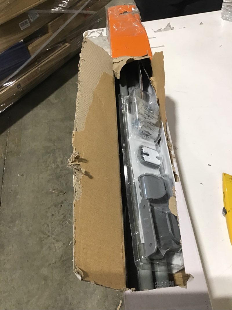 Condition photo showing New/Like New for Retractable Baby Gates for Stairs, Mesh Dog Gate for Doorways, 33.6" Tall, Expands to 55" Wide,Pet Safety Essential Fit for Baseboards, Wide Toddlers Gates for Hallways, Indoor & Outdoor,Grey