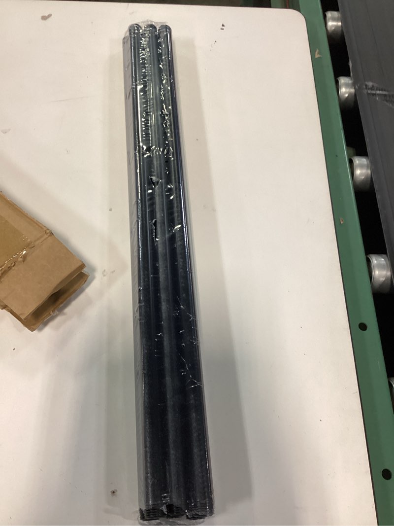 Condition photo showing Good Condition for GeilSpace 6 Pack 1/2" × 24" Pre-Cut Black Metal Pipe, Industrial Steel Fits Standard Half Inch Black Threaded Pipes and Fittings - Vintage DIY Industrial Shelving (1/2" × 24") 1/2" × 24" Black