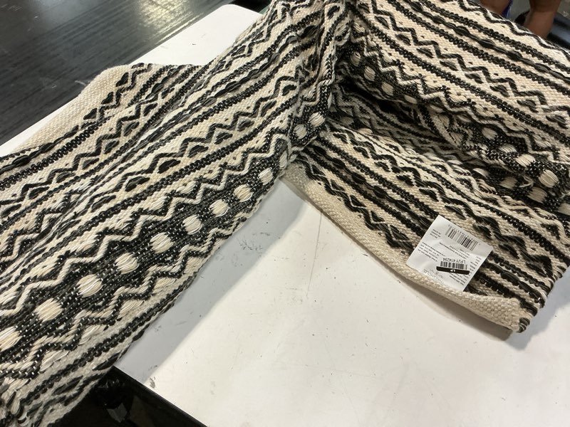 Condition photo showing Good Condition for 4'x6' norwalk stripe rug black/white - threshold™