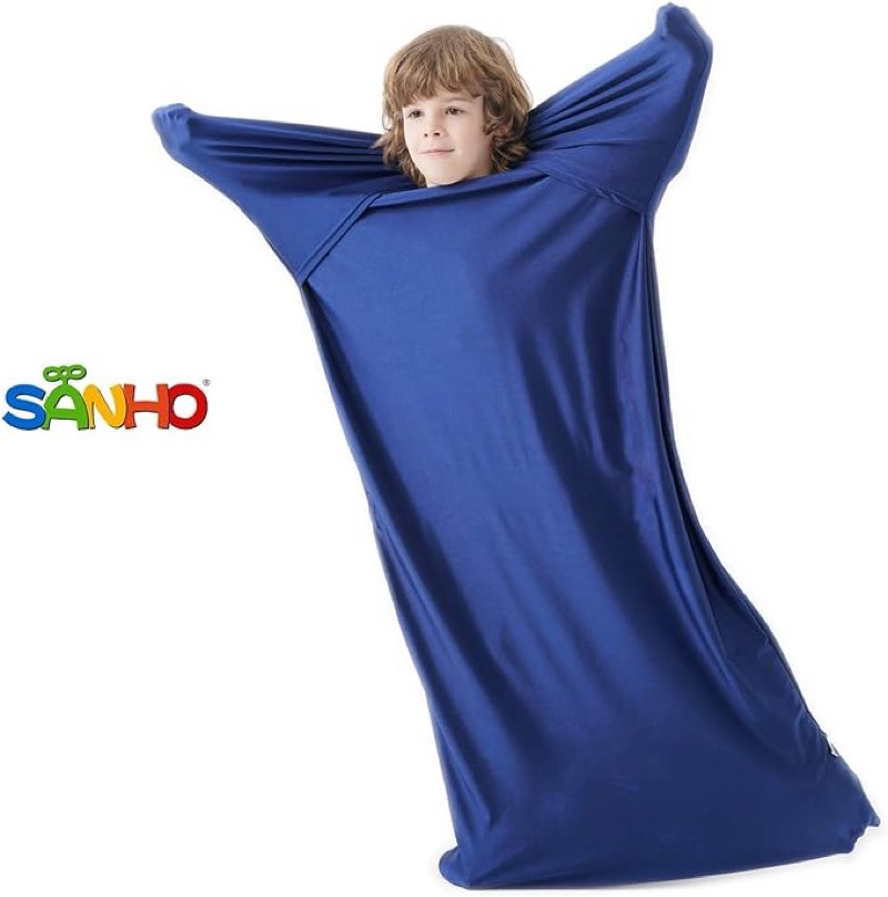 SANHO Sensory Body Sock,Large,9-12 Years Old,56''HX28''W,Good for Height:52"-61",Suitable for Autism