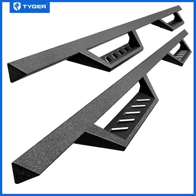 tyger auto landerx running board compatible with 2009-2018 dodge ram 1500; 2010-2026 2500 3500; 2019-2024 classic | crew cab | tg-lx3d82348 | drop step side step rail nerf bars  