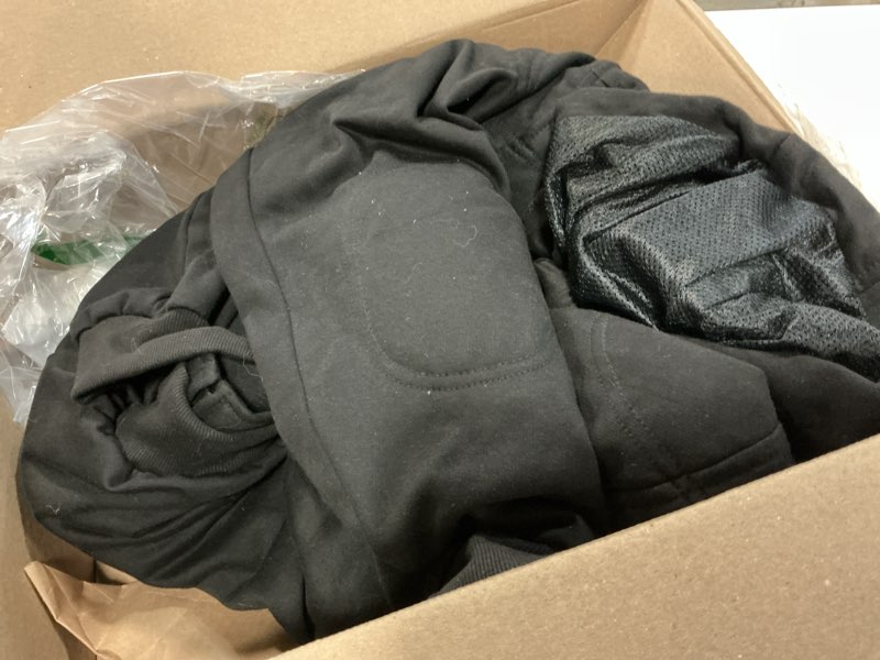 Condition photo showing As Is for Milwaukee Leather MPM1788 Men's Black CE Approved Armored Riding Hoodie Sweater with Aramid by DuPont Fibers