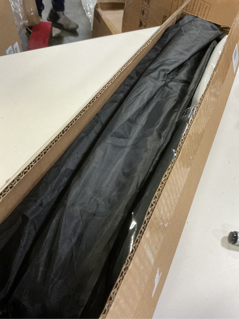 Condition photo showing Good Condition for Black White Backdrop Screen with Stand Kit for Photo Video Studio Filming 5X6.5ft, Black Backdrop White Photo Curtain Background with T Shape Stand and 5 Spring Clamp for Photography Party Decorations 5 x 6.5 Ft White & Black