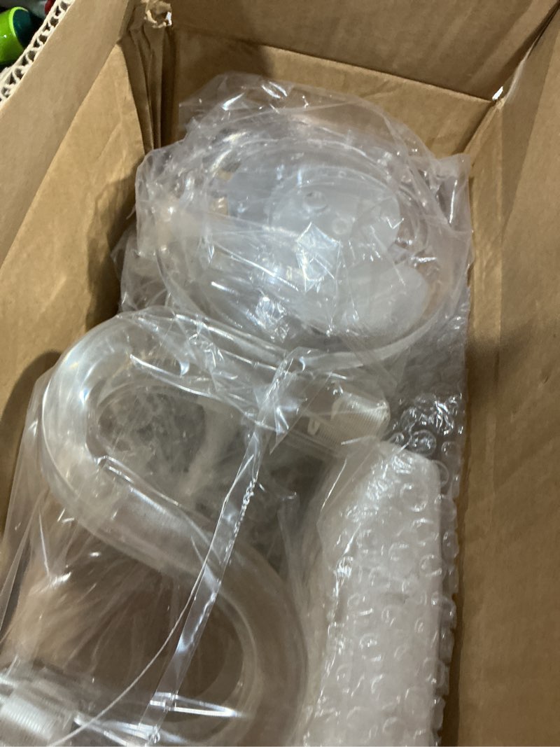 Condition photo showing As Is for acrylic candelabra centerpieces for tables, 18.5in tall 5 arm acrylic candle holder for taper led candles, clear candlestick holder for wedding chandelier centerpiece decor party event reception