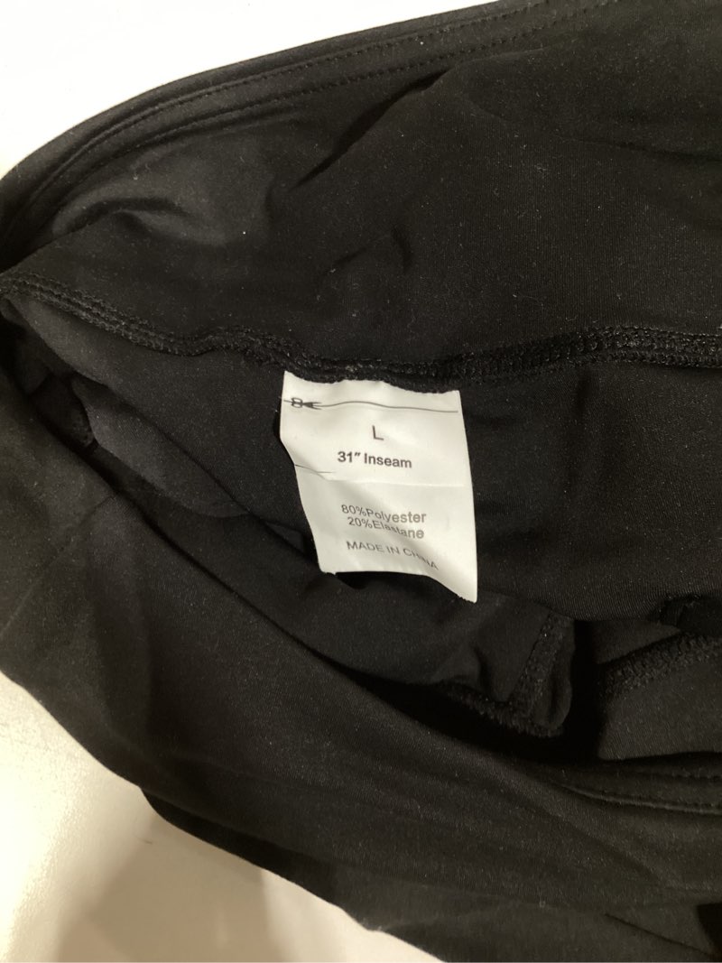 Condition photo showing Good Condition for yoga cargo pants women wide leg pants with pockets high waist stretch dress casual business work travel pants 31" large black