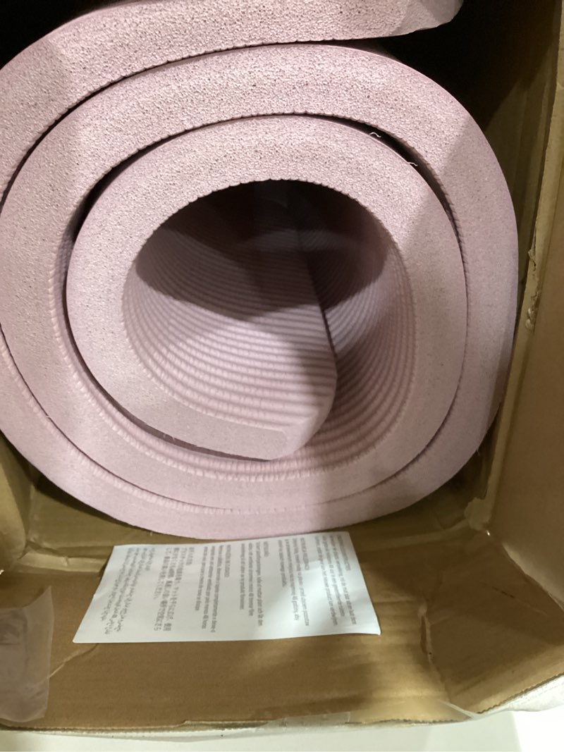 Condition photo showing Good Condition for Amazon Basics Extra Thick Exercise Yoga Mat with Carrying Strap Rose 1-Inch