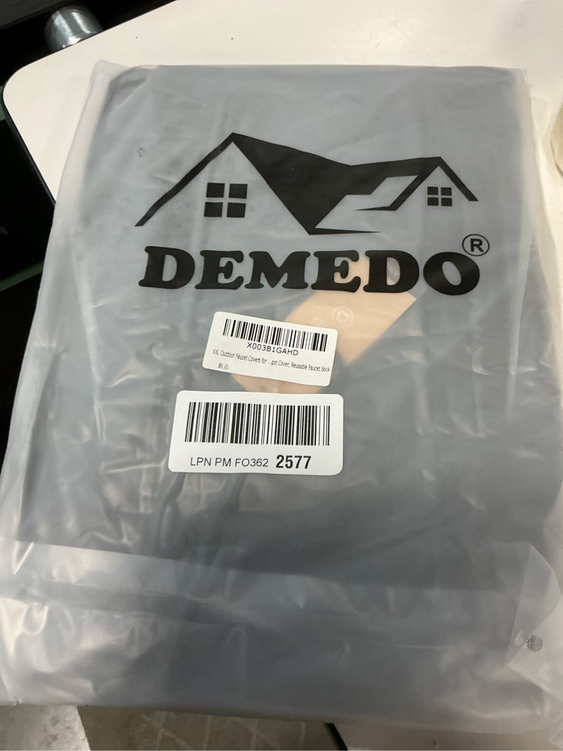 Condition photo showing New/Like New for XXL Outdoor Faucet Covers for Winter, 3M Thinsulate Sprinkler Freeze Protector, 25”H x 13”W for Garden Lawn Faucets and Yard Hydrant, Waterproof Insulated Spigot Cover, Reusable Faucet Sock 13"Wx25"H Black