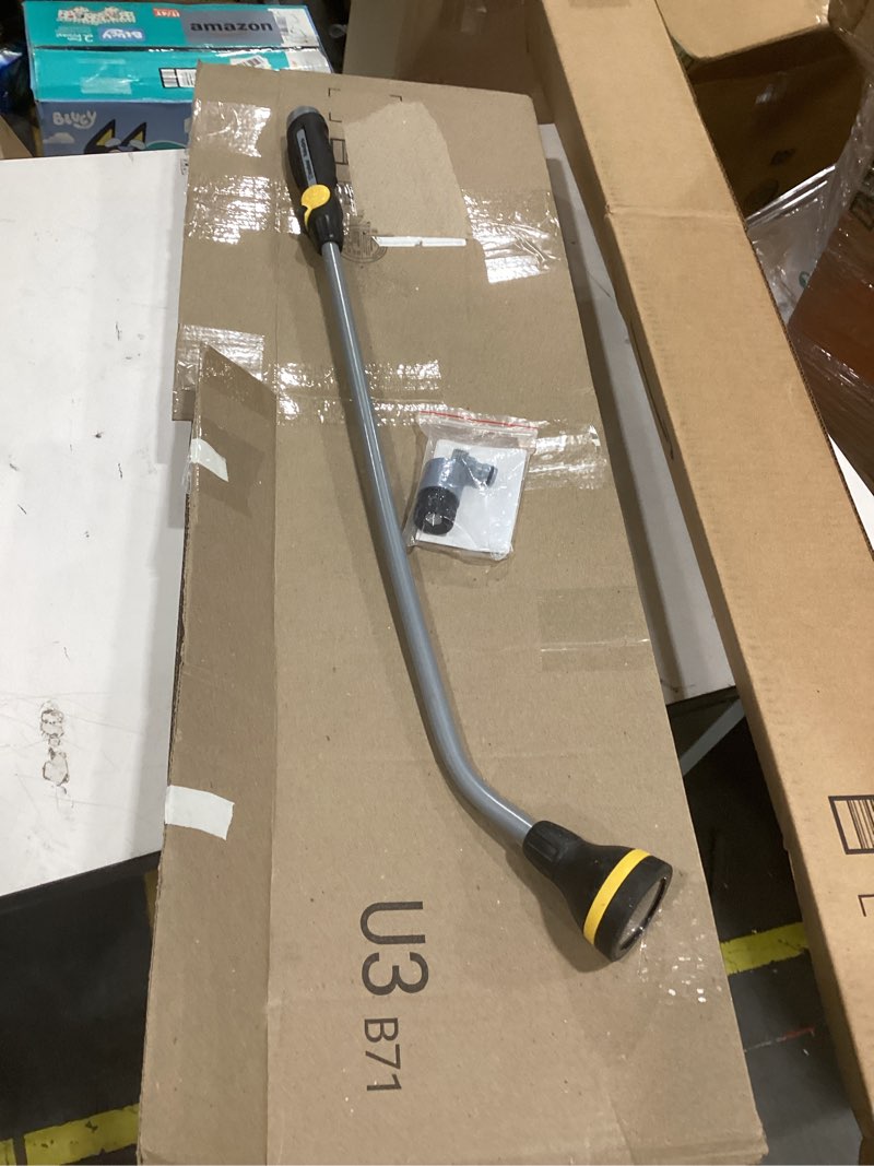 Condition photo showing As Is for melnor 65146amz relaxgrip 33" shower head watering wand with quickconnects