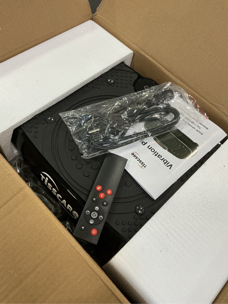 Condition photo showing Good Condition for Vibration Plate Exercise Machine: TISSCARE Vibrating Plates for Weight Loss and Lymphatic Drainage, 400lbs Shake Plate Whole Body Workout Platform for Home Fitness Fat Burner Gifts for Women Men Black