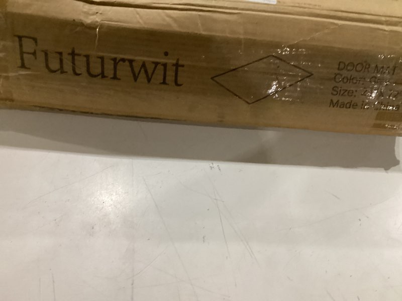 Condition photo showing As Is for gray futurwit doormat 24"x72"