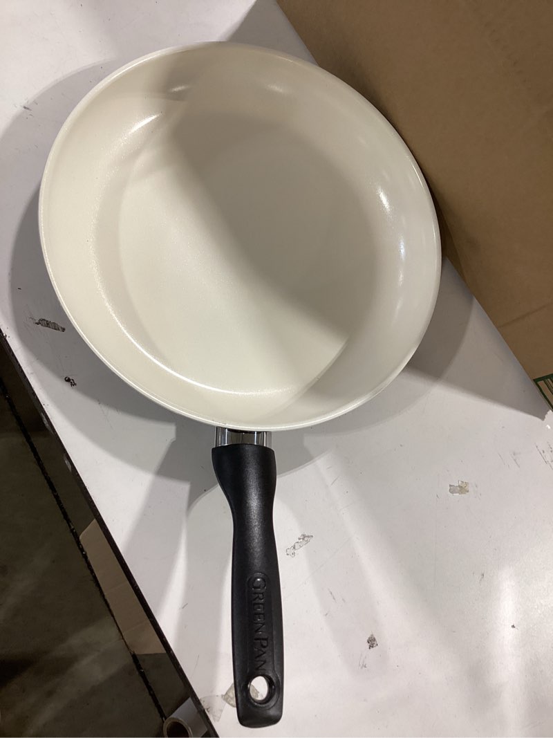 Condition photo showing Good Condition for greenpan rio healthy ceramic nonstick 12" frying pan skillet, pfas-free, dishwasher safe, black 12" frying pan skillet skillet black