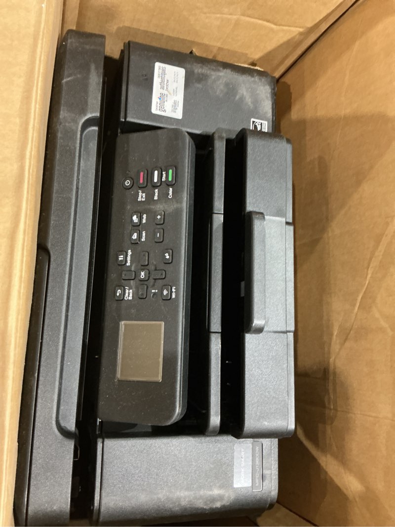 Condition photo showing As Is for brother work smart mfc-j1360dw wireless color inkjet printer, all-in-one print/scan/copy, best for home and home office