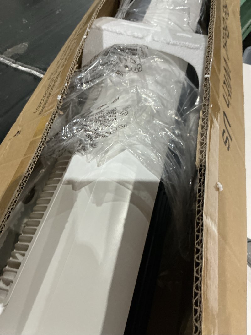 Condition photo showing As Is for evaporative air cooler - swamp cooler with 3l water tank, 3 modes & 3 speeds, remote control, 12h timer, 50° oscillating portable bladeless cooling tower fan for room bedroom office mother's day white
