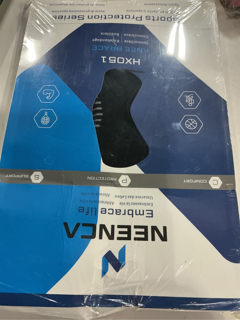 Condition photo showing New/Like New for neenca professional knee brace for pain relief, medical knee support with patella pad & side stabilizers, compression knee sleeve for meniscus tear, acl, joint pain, runner, workout (black, xxx-large) xxx-large black