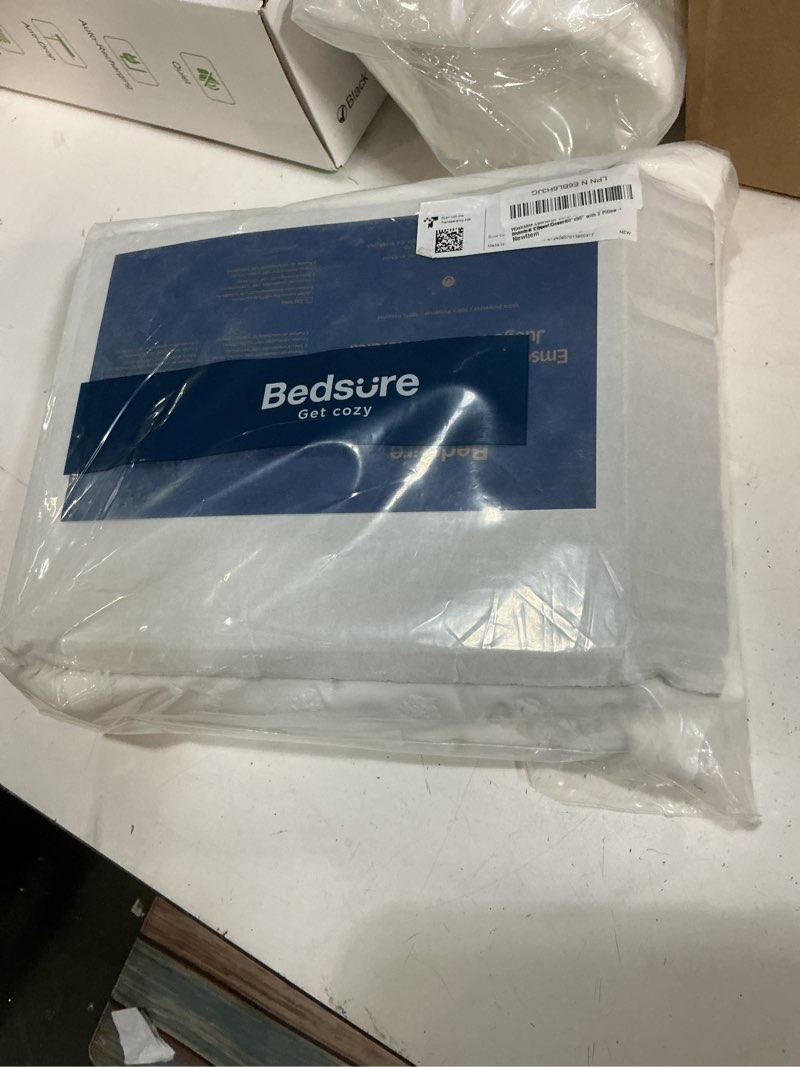 Condition photo showing New/Like New for bedsure boho duvet cover full size - white breathable & soft boho bedding, machine washable comforter cover for all seasons, includes 1 duvet cover 80"x90" with 2 pillow shams & zipper closure 01 - white (no comforter) full (80" x 90")