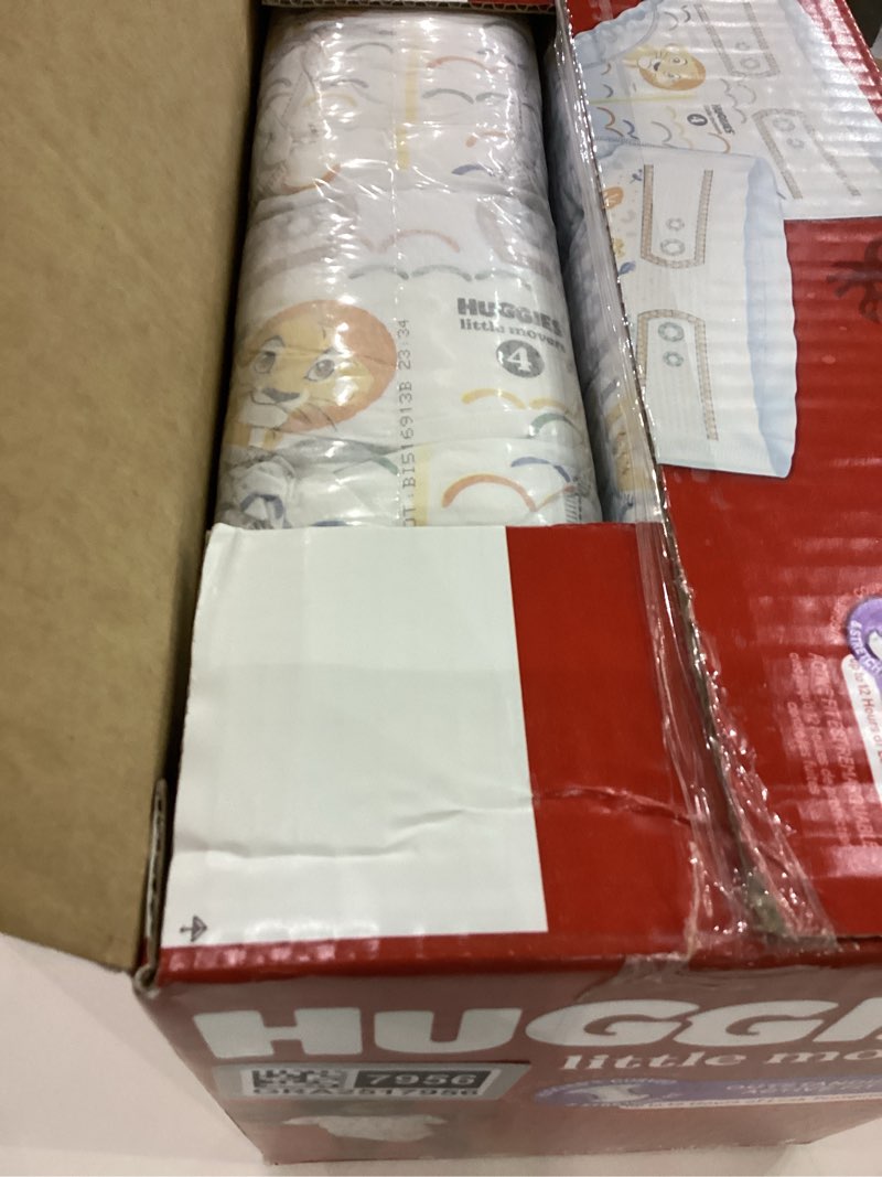 Condition photo showing Good Condition for Huggies Little Movers Baby Disposable Diapers - Size 4 -120ct