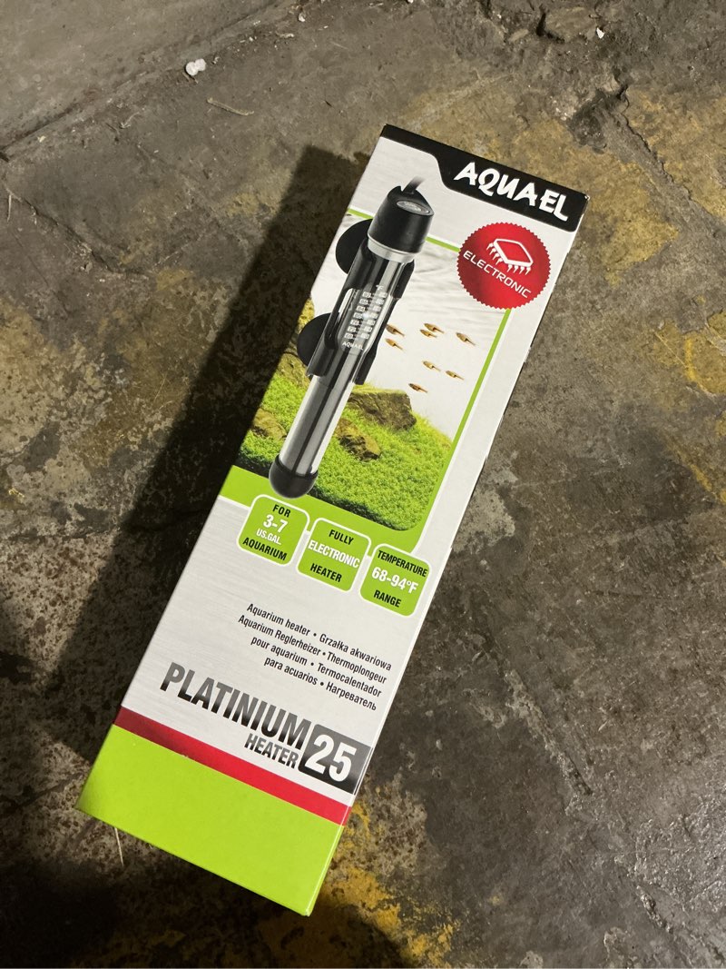 Condition photo showing New/Like New for Aquael Platinium Aquarium Heater for Freshwater & Saltwater Aquariums - 25 Watt, 3-7 Gallons