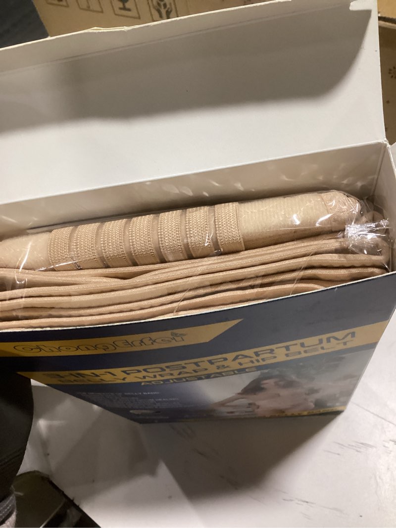 Condition photo showing Good Condition for ChongErfei 3 in 1 Postpartum Support Recovery Belly Wrap Waist/Pelvis Belt Body Shaper Postnatal Shapewear,XL Beige Beige XL