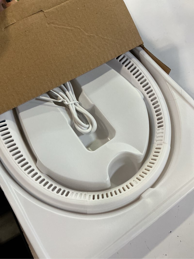Condition photo showing As Is for arctic air freedom neck cooler, portable neck fan with 3 fan speeds, usb charging, 6-hour battery