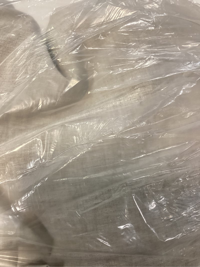 Condition photo showing Good Condition for european linen room darkening curtain - single panel, 48x96, flax