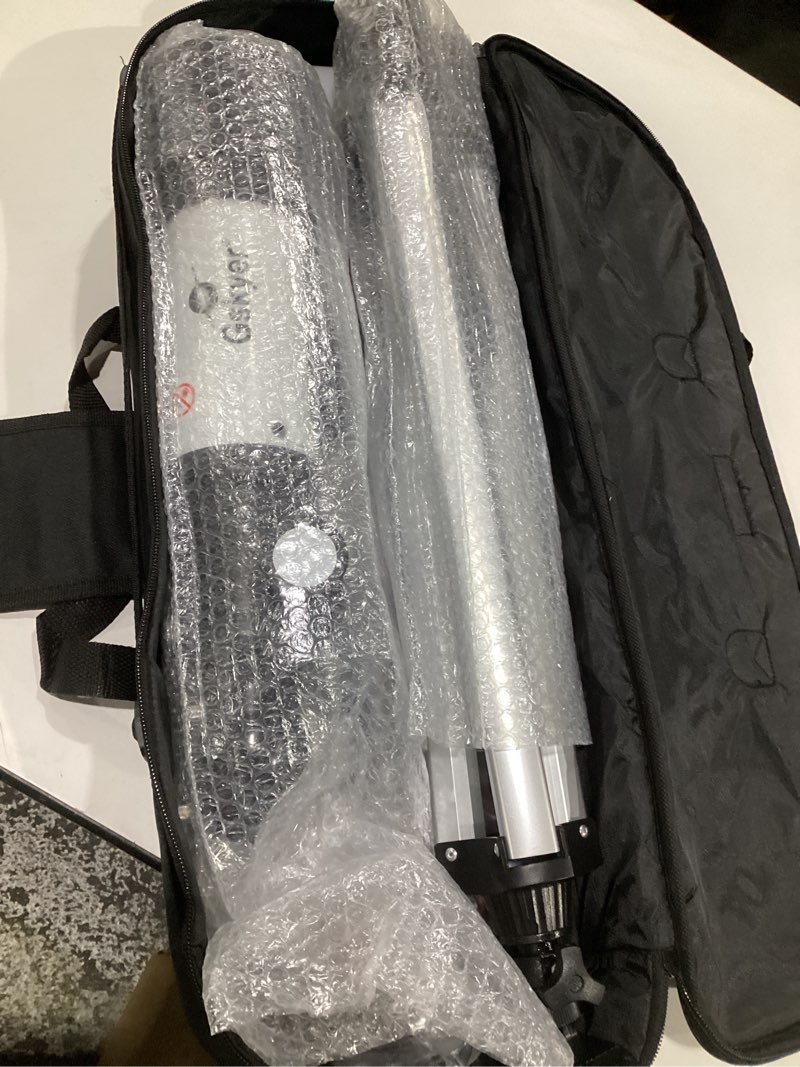Condition photo showing As Is for Gskyer Telescope, 70mm Aperture 400mm AZ Mount Astronomical Refracting Telescope for Kids Beginners - Travel Telescope with Carry Bag, Phone Adapter and Wireless Remote.