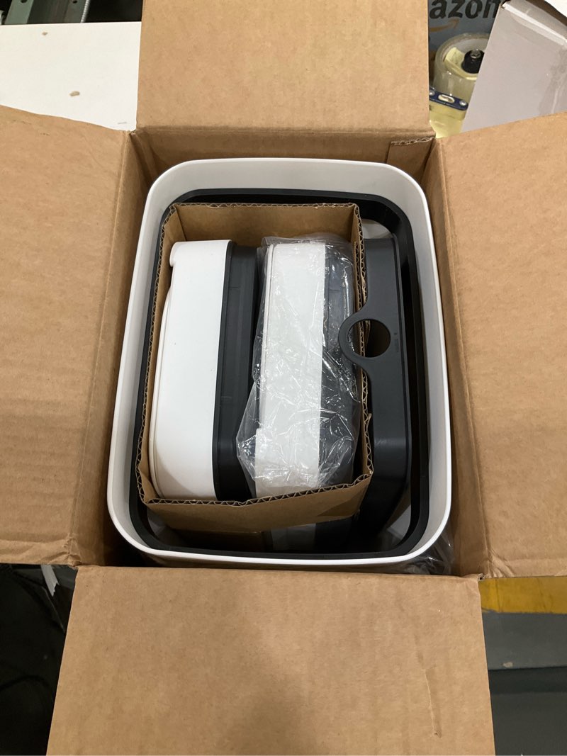 Condition photo showing Good Condition for vanpopubs 2 pack 3.6 gal bathroom trash can with lid, small smart automatic touchless garbage can, slim motion sensor waterproof plastic trash bin for bedroom office kitchen dorm toilet