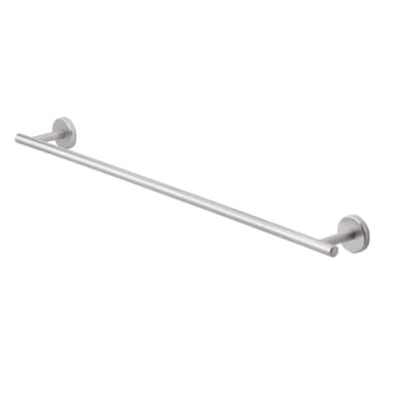 allen + roth harlow 24-in brushed nickel wall-mount single towel bar