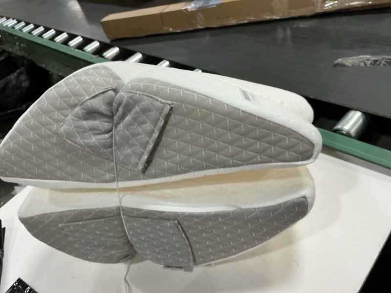 Condition photo showing Good Condition for Knee Pillow for Back Sleeping, 8” Knee Wedge Pillow to Elevate Knee, Leg Pillow for Back Pain Relief, Triangle Pillow, Leg Elevation Pillows for After Surgery, Blood Circulation, White/Grey