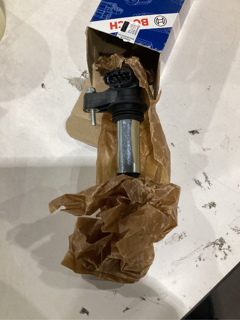 Condition photo showing As Is for bosch 0221604112 original equipment ignition coil - compatible with select buick enclave, lacrosse; cadillac cts, srx, sts; chevrolet traverse; gmc acadia; saab 9-3; saturn outlook + more - single