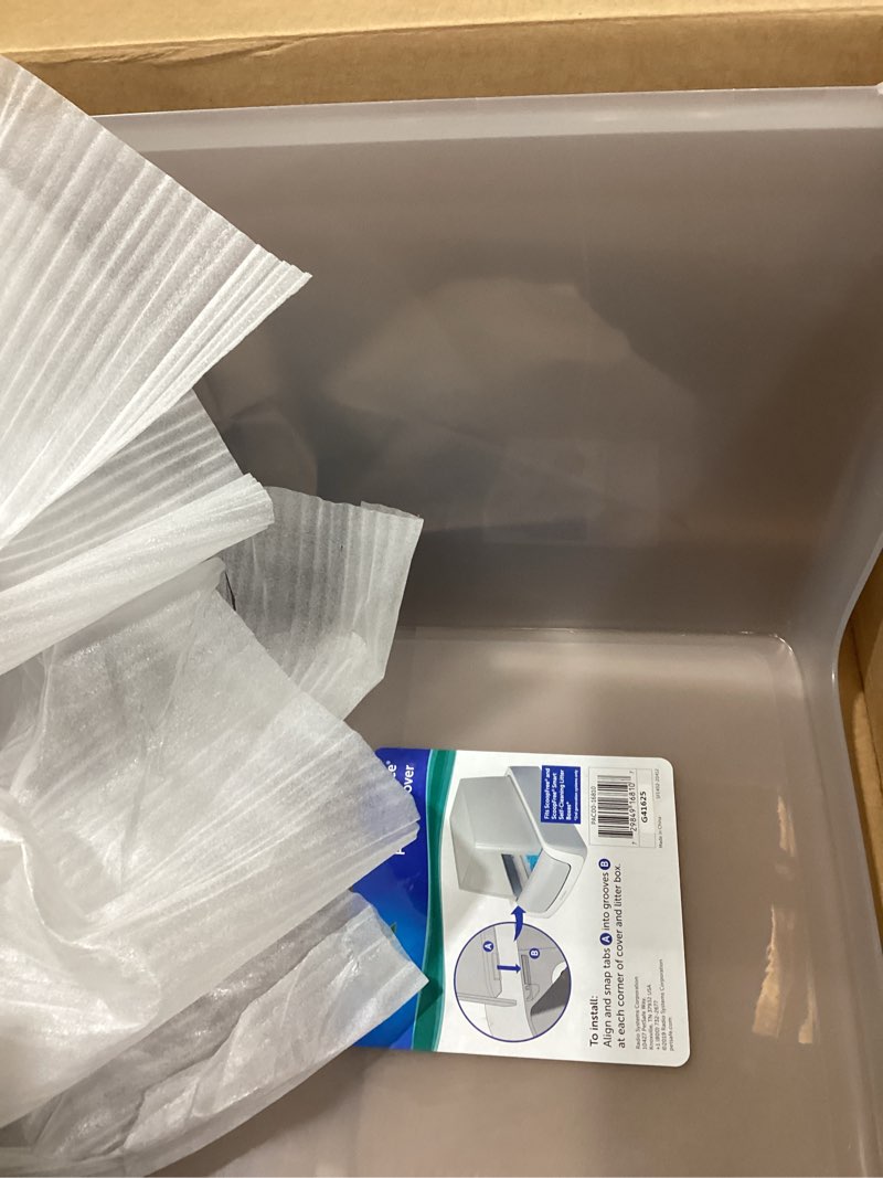 Condition photo showing Good Condition for PetSafe ScoopFree Litter Box Privacy Cover - Convenient Potty Cover with Minimalist Cabin Design & Durable Construction - Removable Hood for Skittish Cats - Washable & Travel Friendly