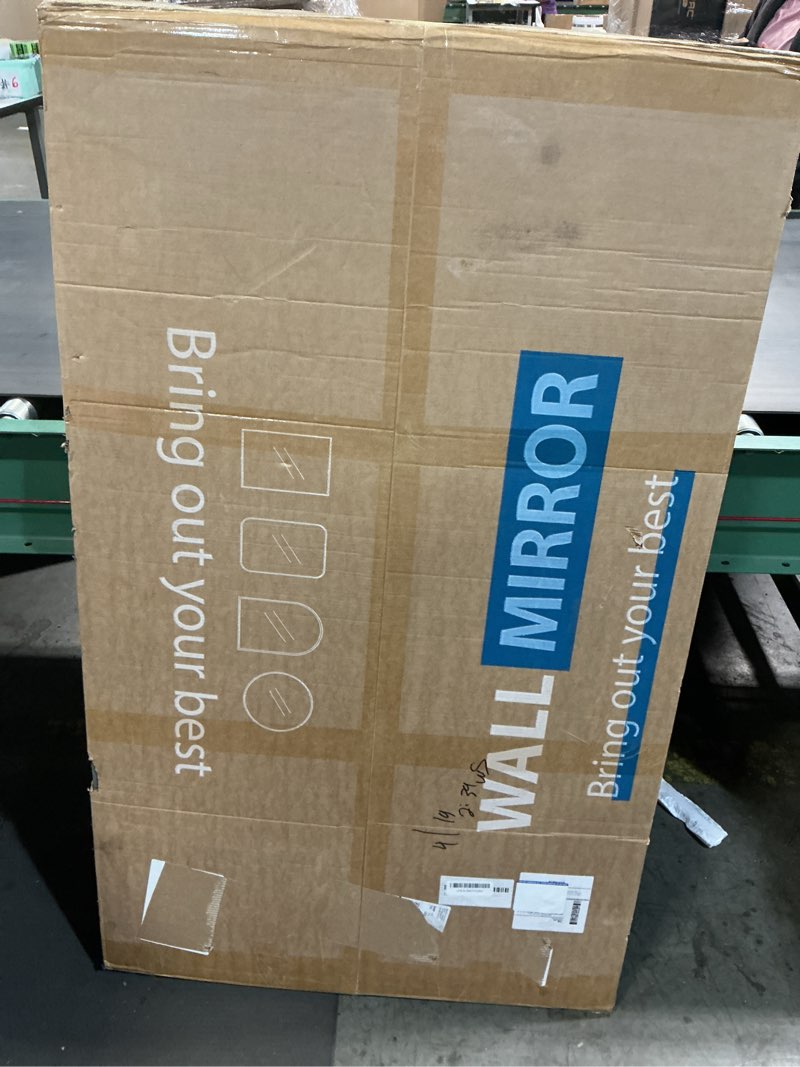 Condition photo showing Good Condition for oval led bathroom mirror 28"x48" led mirror with frameless dimmable brightness, anti-fog, lighted-bathroom-mirror with front light and backlit, modern wall mounted lighted mirror 48"l x 28"w