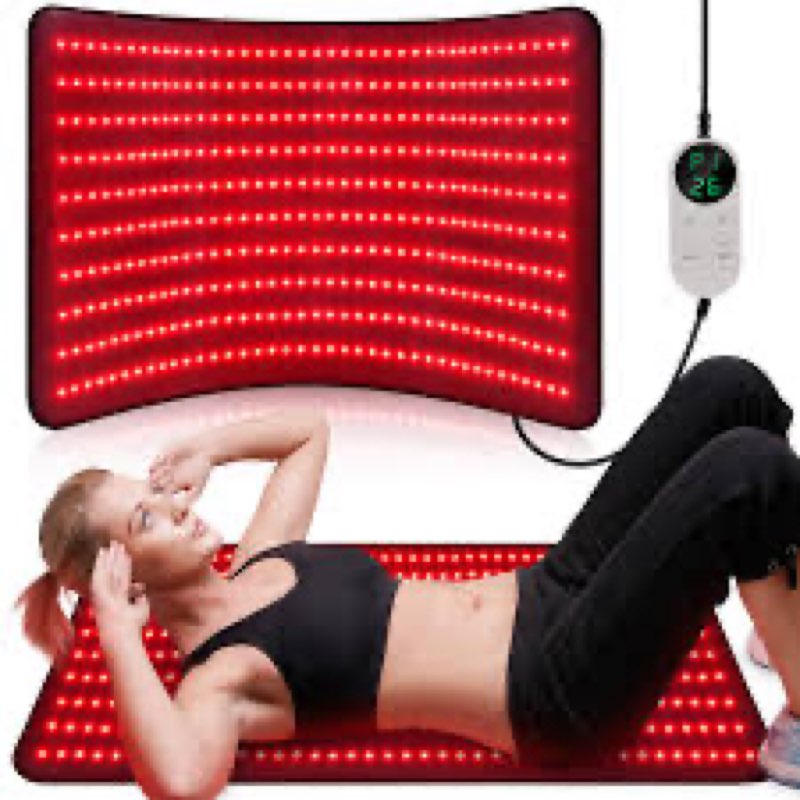 Pedete Red Light Therapy for Body, 24’’ x 12’’Large Infrared Light Therapy Pad with Timer Remote Con