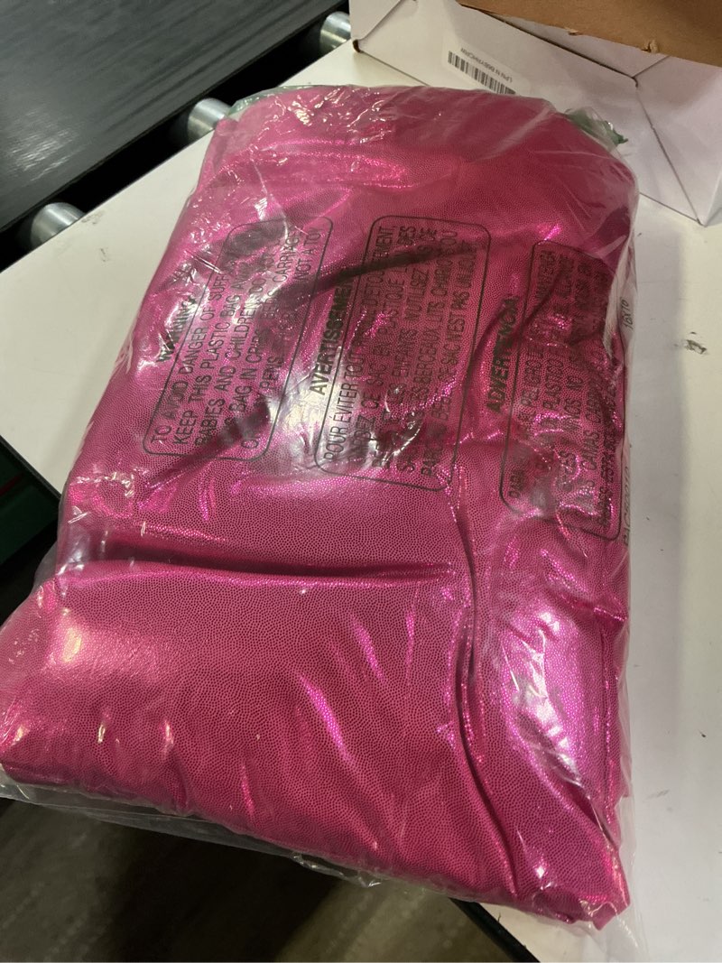 Condition photo showing Good Condition for 10x10ft thick hot pink glitter backdrop curtain panels for parties, wrinkle free sequin sparking photo backdrop drapes, 2 panels 5x10ft shimmer back drop cloth for wedding birthday photography hot pink 5'(w) x 10'(h), 2 panels