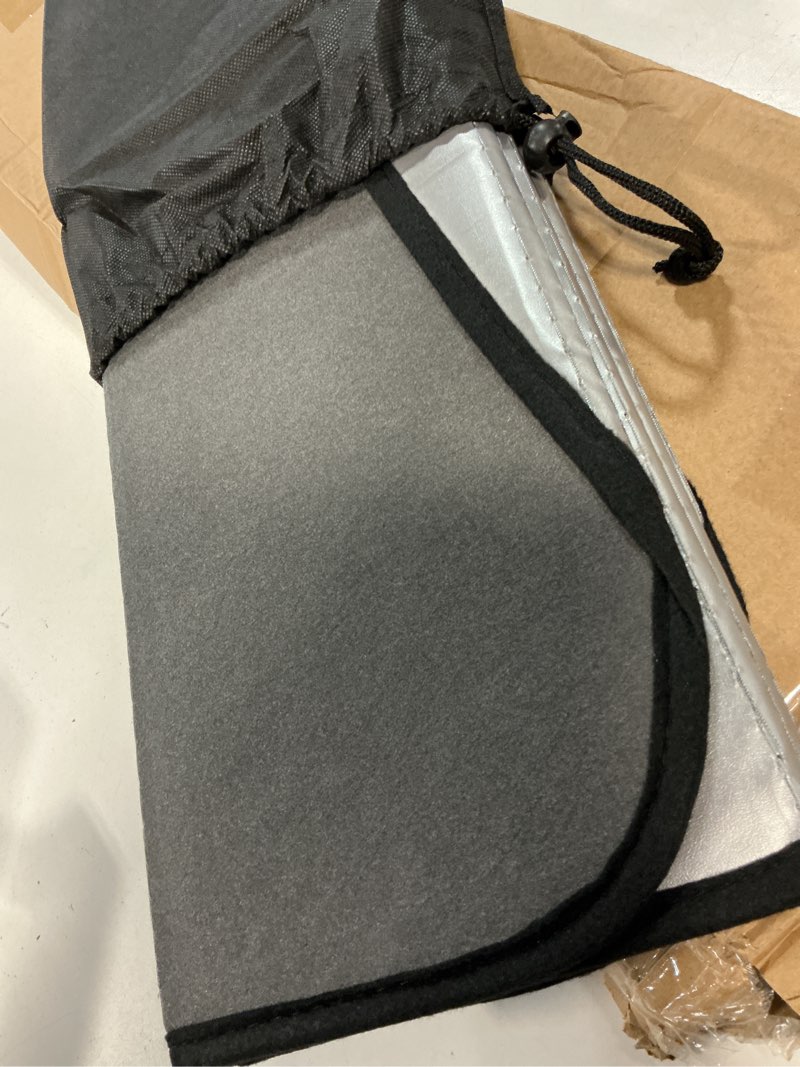 Condition photo showing Good Condition for pigenius windshield sunshade for alfa romeo stelvio 2018-2025 (all trims/quadrifoglio), premium grey leather finish