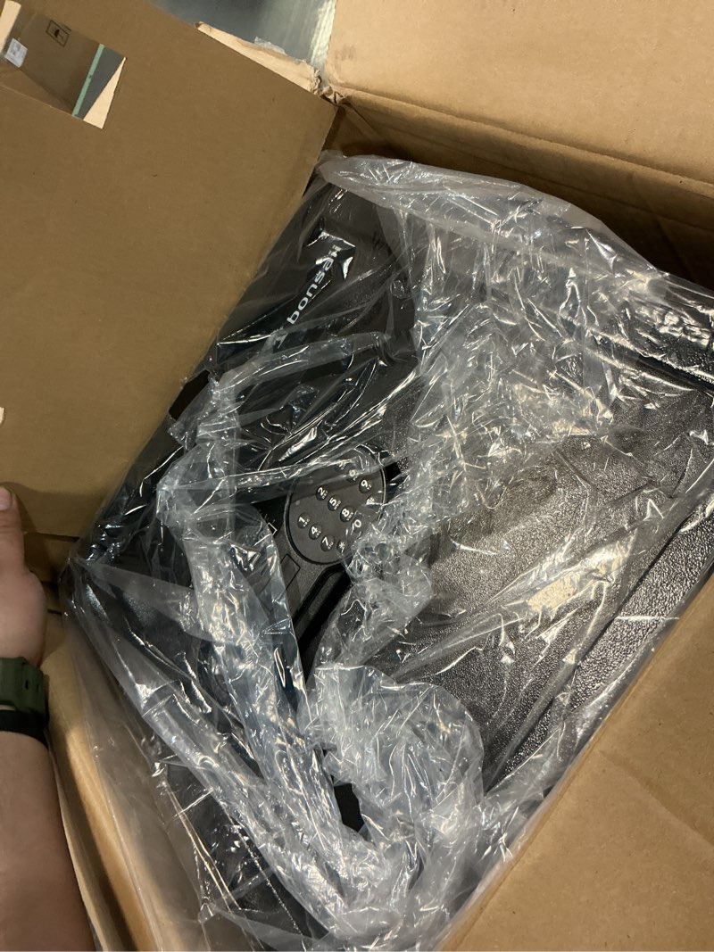 Condition photo showing Good Condition for Bonsaii Steel Safe Box with Digital Keypad Lock, 1.2 Cubic Feet Security Document Safe with Removable Shelf for Home, Hotel, Office, Valuables, Money, 12.99 x 14.17 x 12.99 Inches 1.20 cu.ft. (Standard)