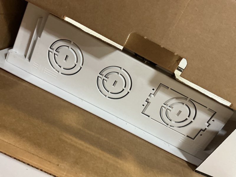 Condition photo showing Good Condition for legrand - onq cable management, in-wall media box, dual purpose structured wiring enclosure, tv home theater recessed storage box, 17 inch, white, enp1700na