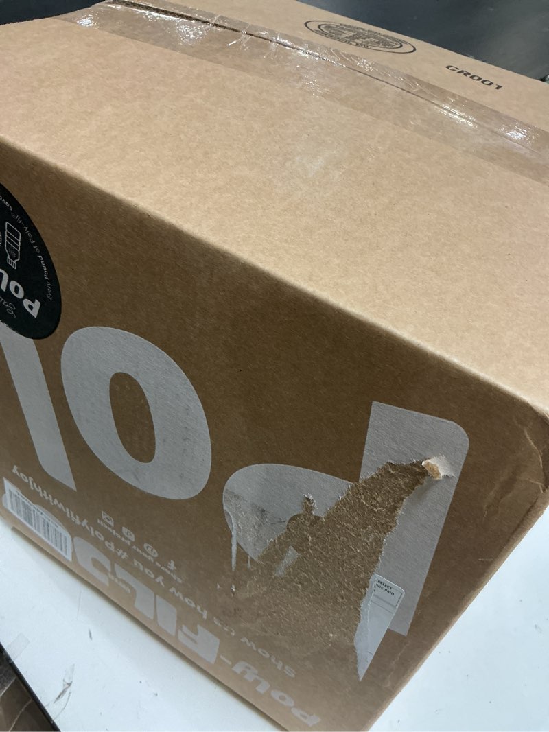 Condition photo showing Good Condition for fairfield the original poly-fil, premium polyester fiber fill, soft pillow stuffing, stuffing for stuffed animals, toys, cloud decorations, and more, machine-washable poly-fil fiber fill, 5 lbs. box 5 lb white