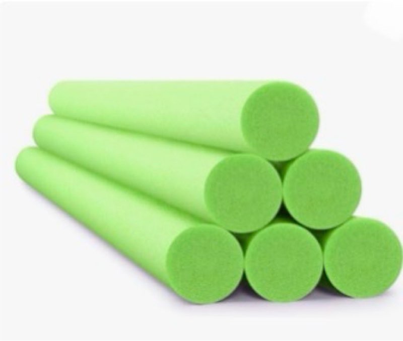 Hanaive 6 Pack Jumbo Floating Pool Noodles Foam Tube 55 x 3.5 Inches Swimming Bright Thick Pool Nood