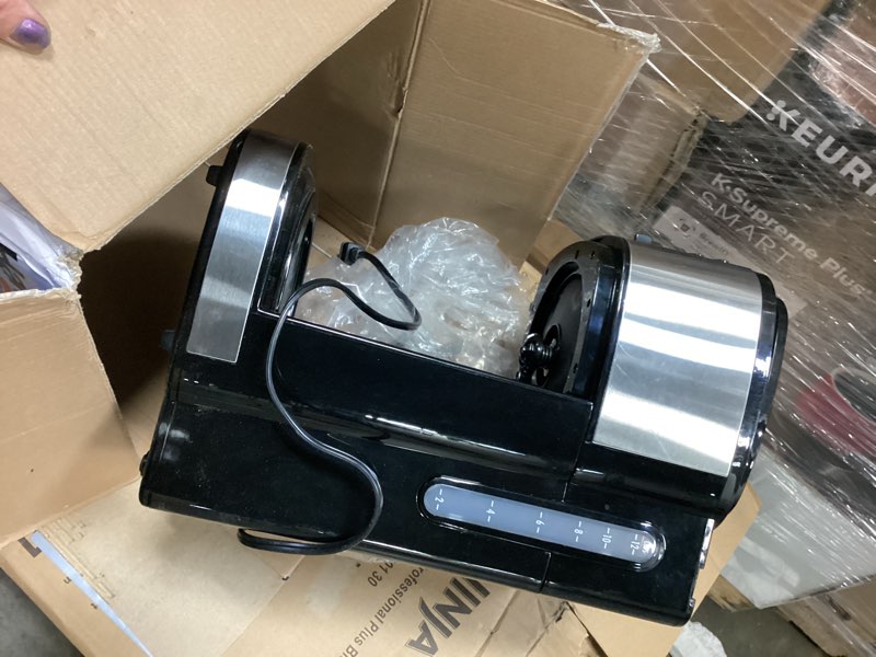 Condition photo showing As Is for Hamilton Beach 2-Way Programmable Coffee Maker, 12 Cup Glass Carafe And Single Serve Coffee Maker, Black with Stainless Steel Accents, 49980RG 12 Cup Black