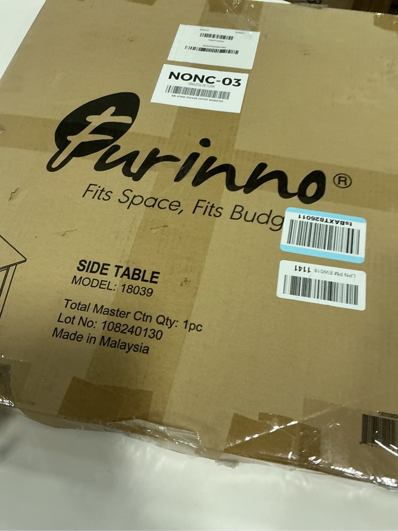 FURINNO Beginning, End Table, Espresso